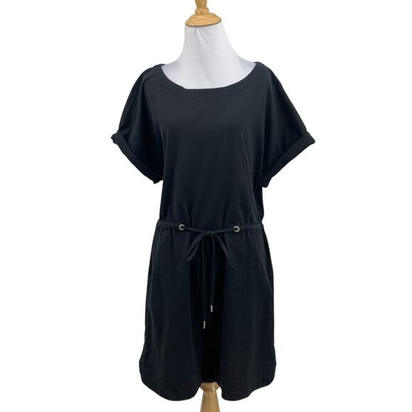 Tommy Bahama Dress Womens L Large Black Veranda Drawstring Waist Sewn Cuffs - Picture 1 of 14